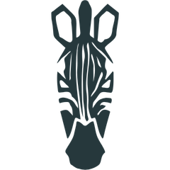 icone verte de la tete de zebre de la marque ZEBRESQUE proposant des puzzles français avec du texte et des illustrations premium et design pour adultes
