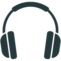 Icône casque audio représentant une playlist musicale associée à un puzzle 1000 pieces pour adulte, expérience immersive de la marque de puzzle française et premium ZEBRESQUE. 
